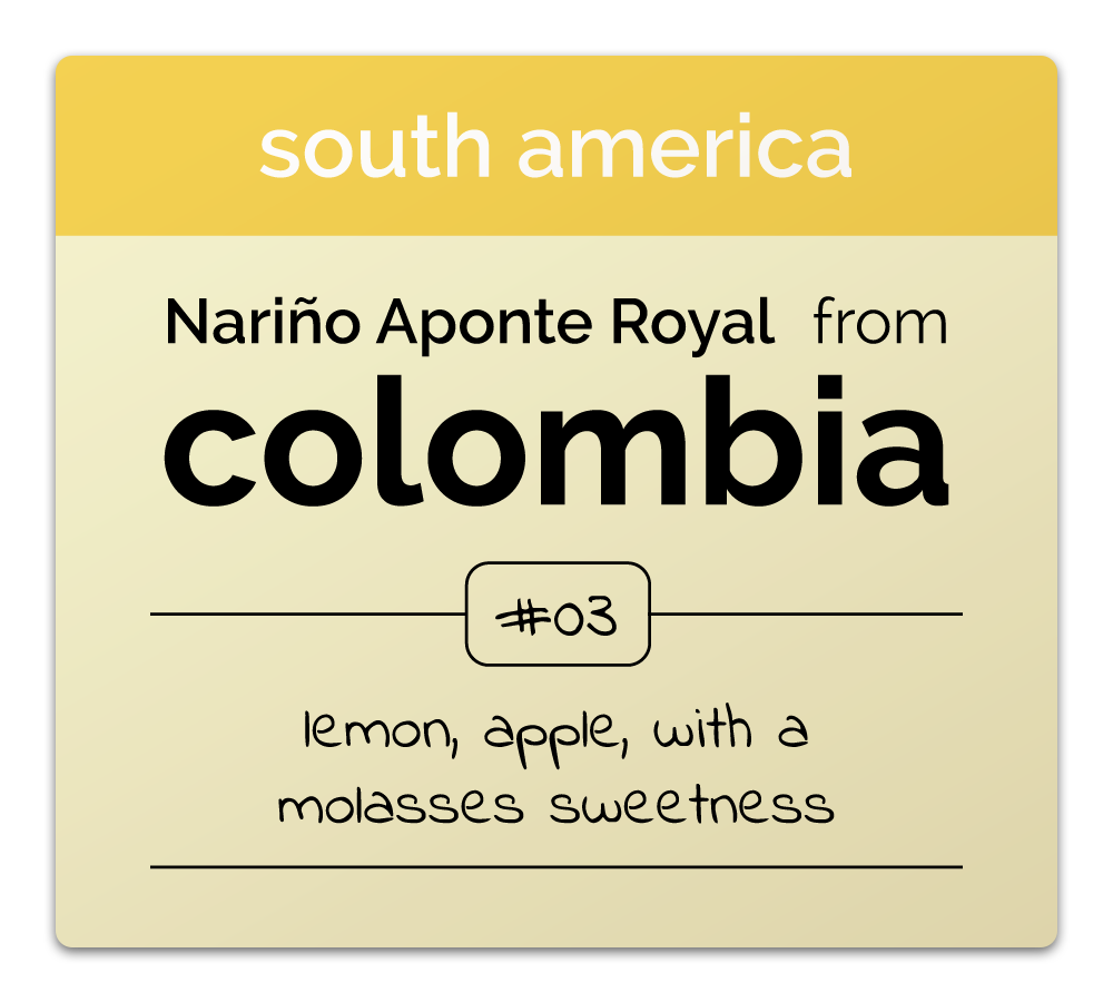 Colombia: Nariño Aponte Royal Reserva Honey