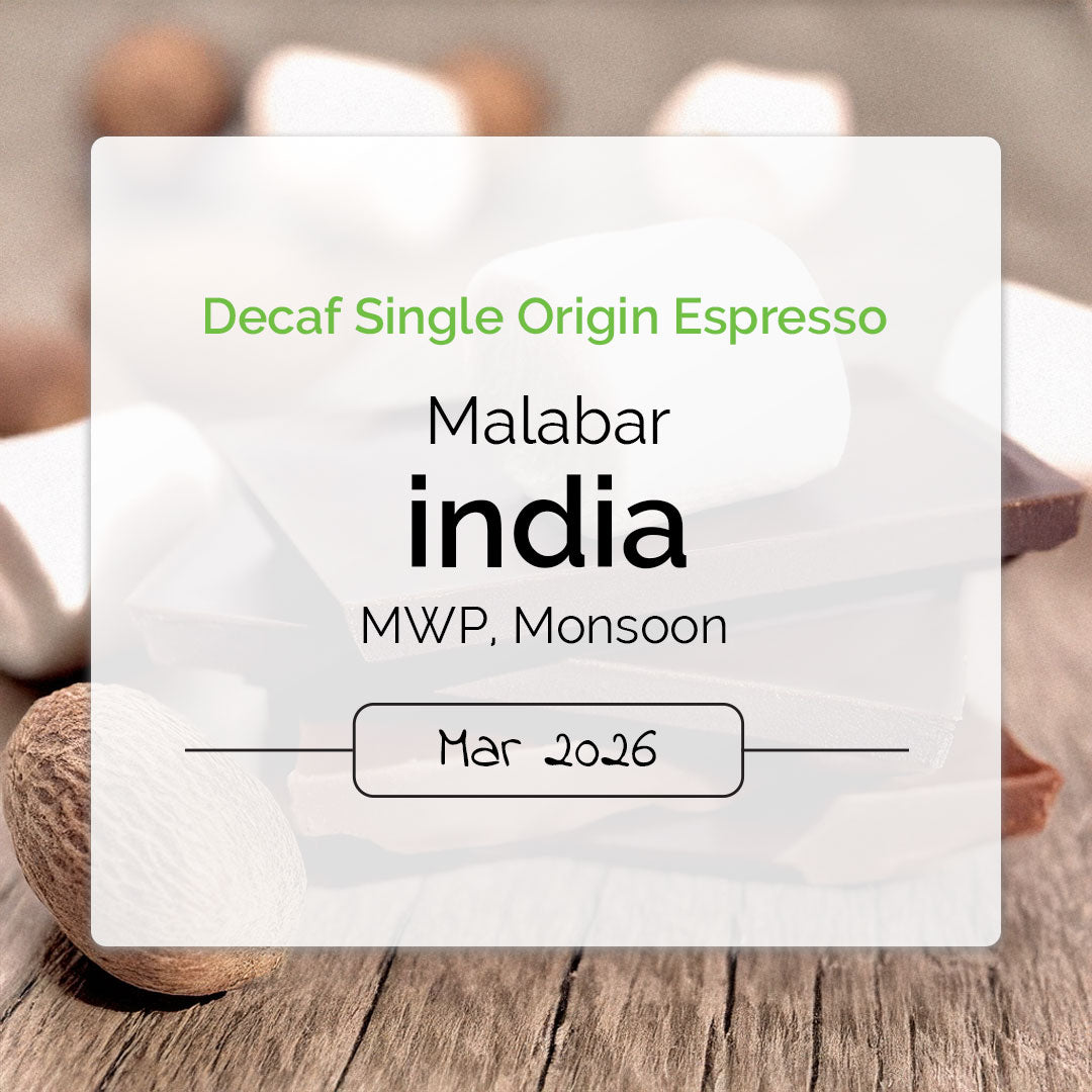 India Malabar monsoon decaf espresso