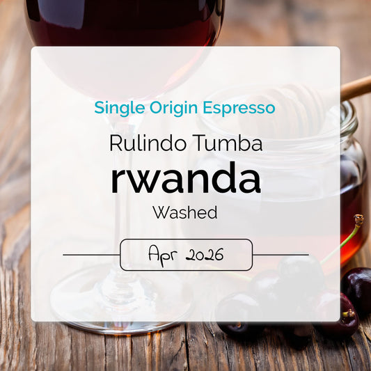 Single origin espresso from Rulindo Tumba Rwanda