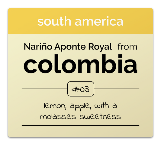Colombia: Nariño Aponte Royal Reserva Honey